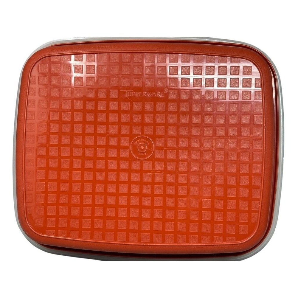 Vtg Tupperware 1294-8 Season N Serve Meat Keeper Marinade Container Lid USA Made - Picture 3 of 5